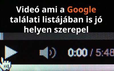 Videó, ami a Google találati listájában is jó helyen szerepel